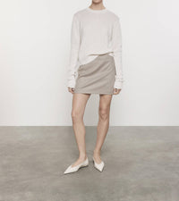 Enza Costa - WOOL SUITING MINI SKIRT