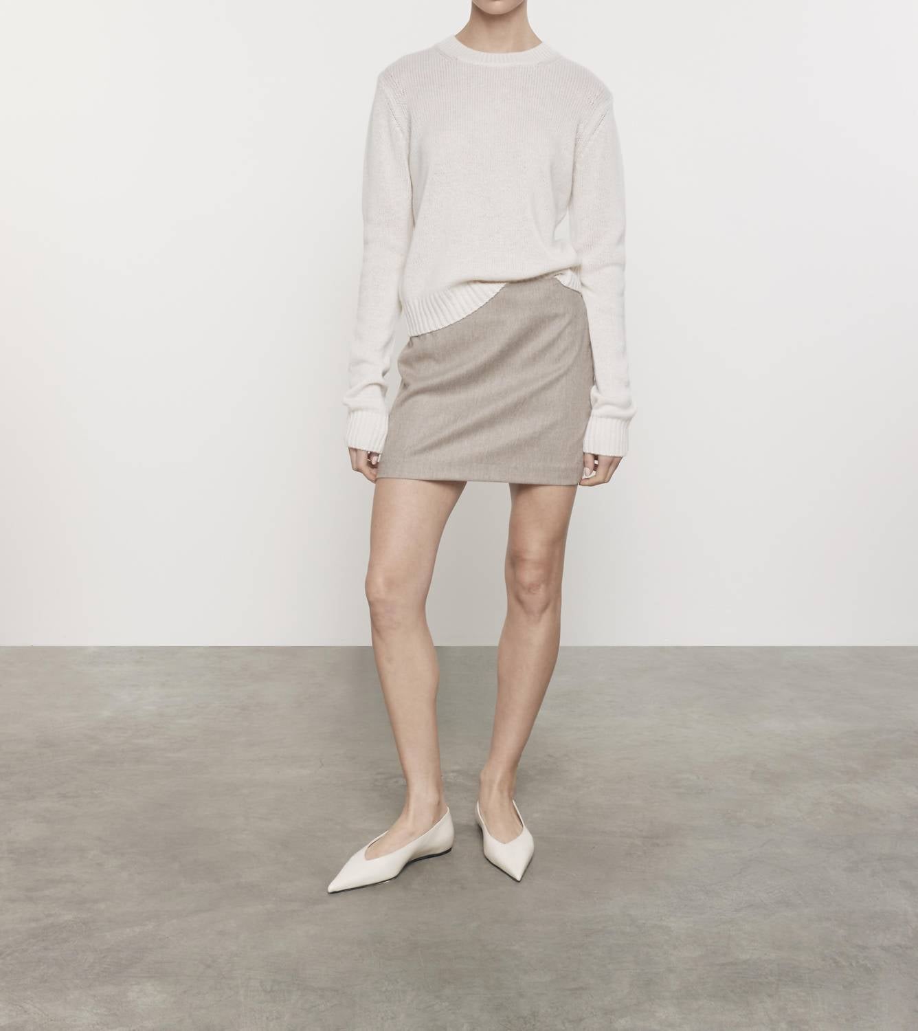 Enza Costa - WOOL SUITING MINI SKIRT