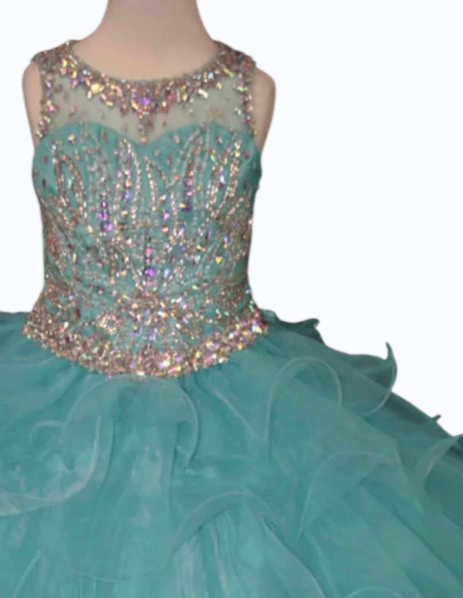 Little Rosie - Girl's Long Pageant Dress