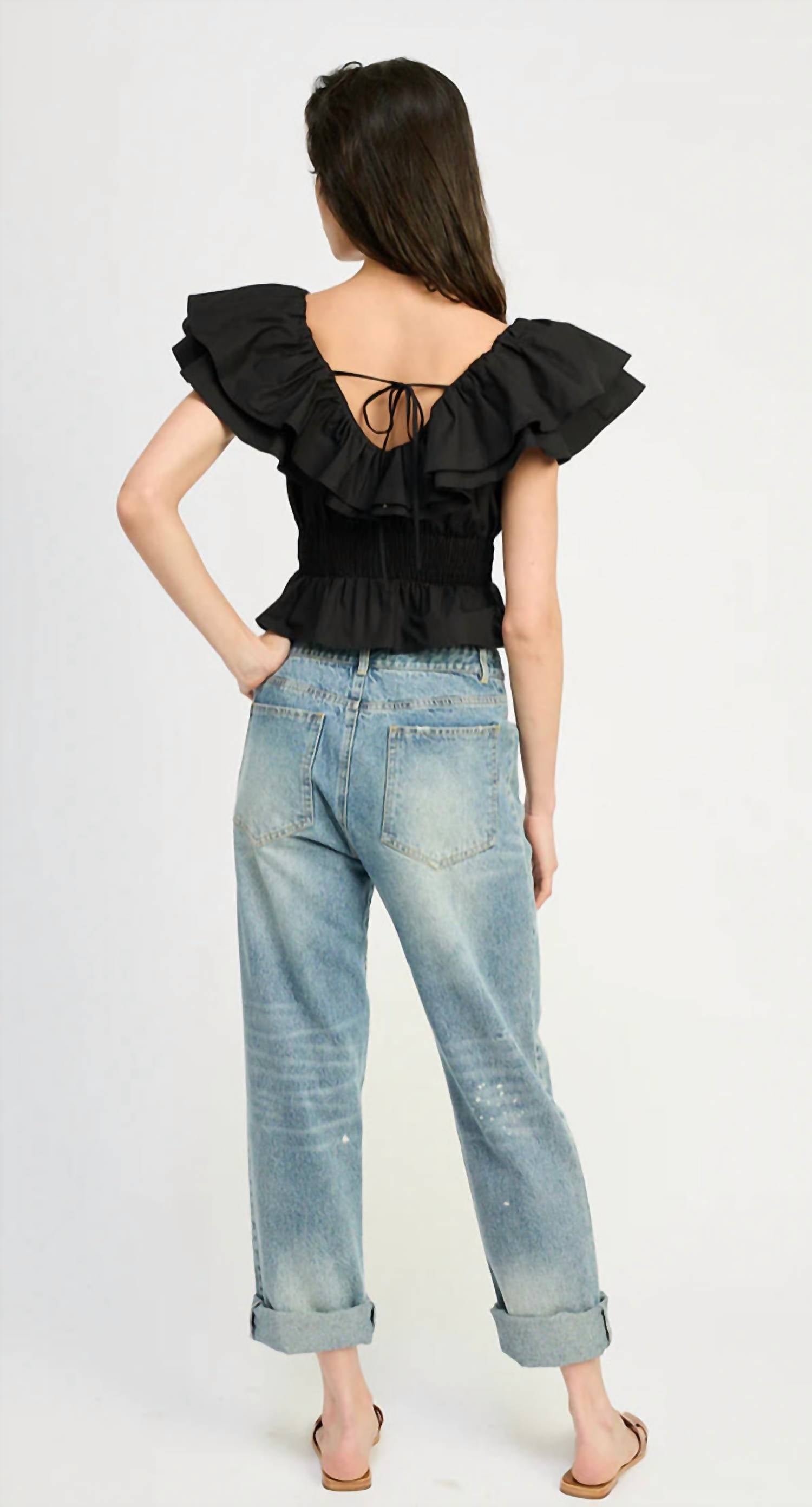En Saison - Tazman Poplin Top