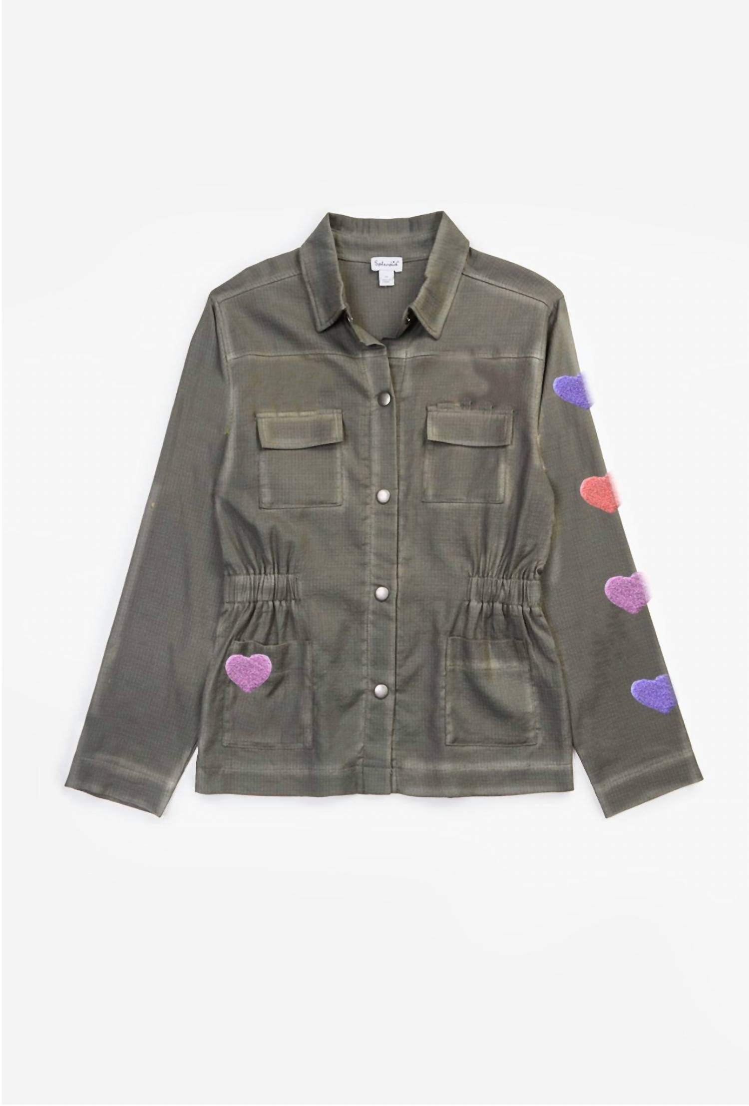Splendid - Girls' Hearts Utility Jacket
