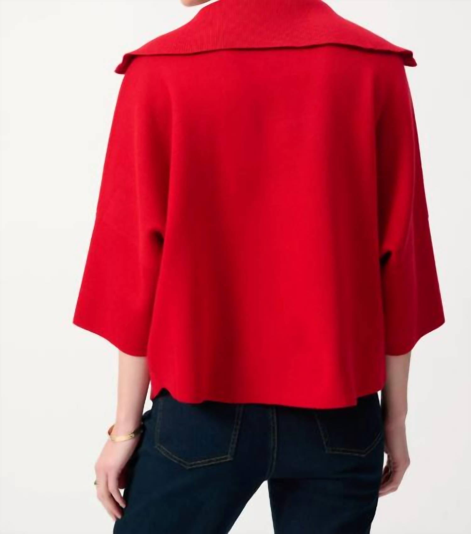 Joseph Ribkoff - Jacquard Collar Sweater
