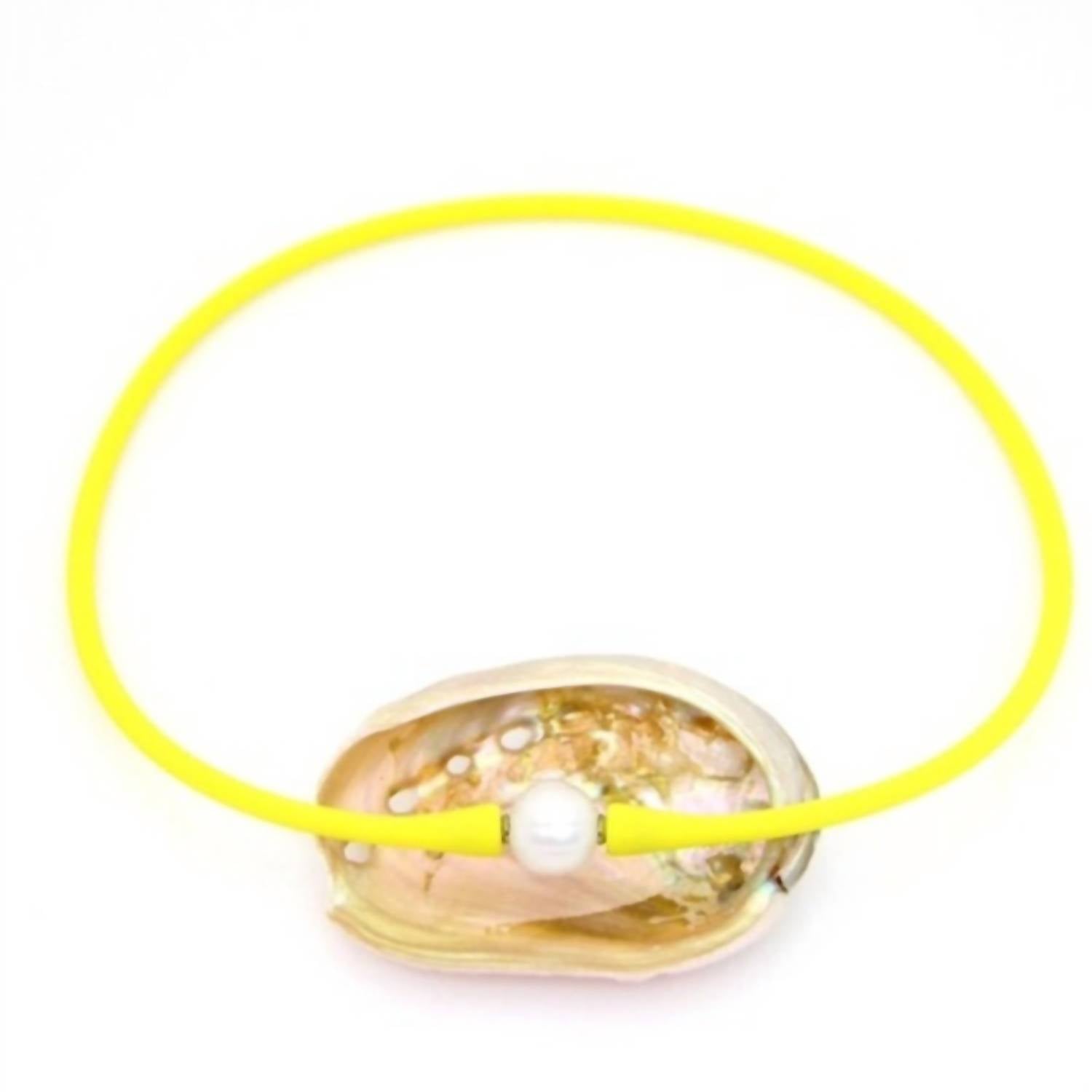 Woman Shops World - Women's Janis The Pearl Silicone & Freshwater Pearl Necklace