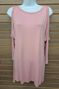 Gorilla Cat - Women's Cold Shoulder 3/4 Sleeve Top
