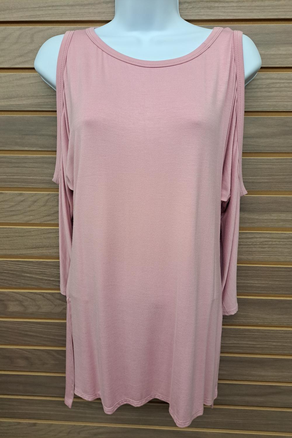 Gorilla Cat - Women's Cold Shoulder 3/4 Sleeve Top