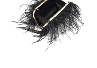 Moda Luxe - Women's Harlow Feather Evening Bag