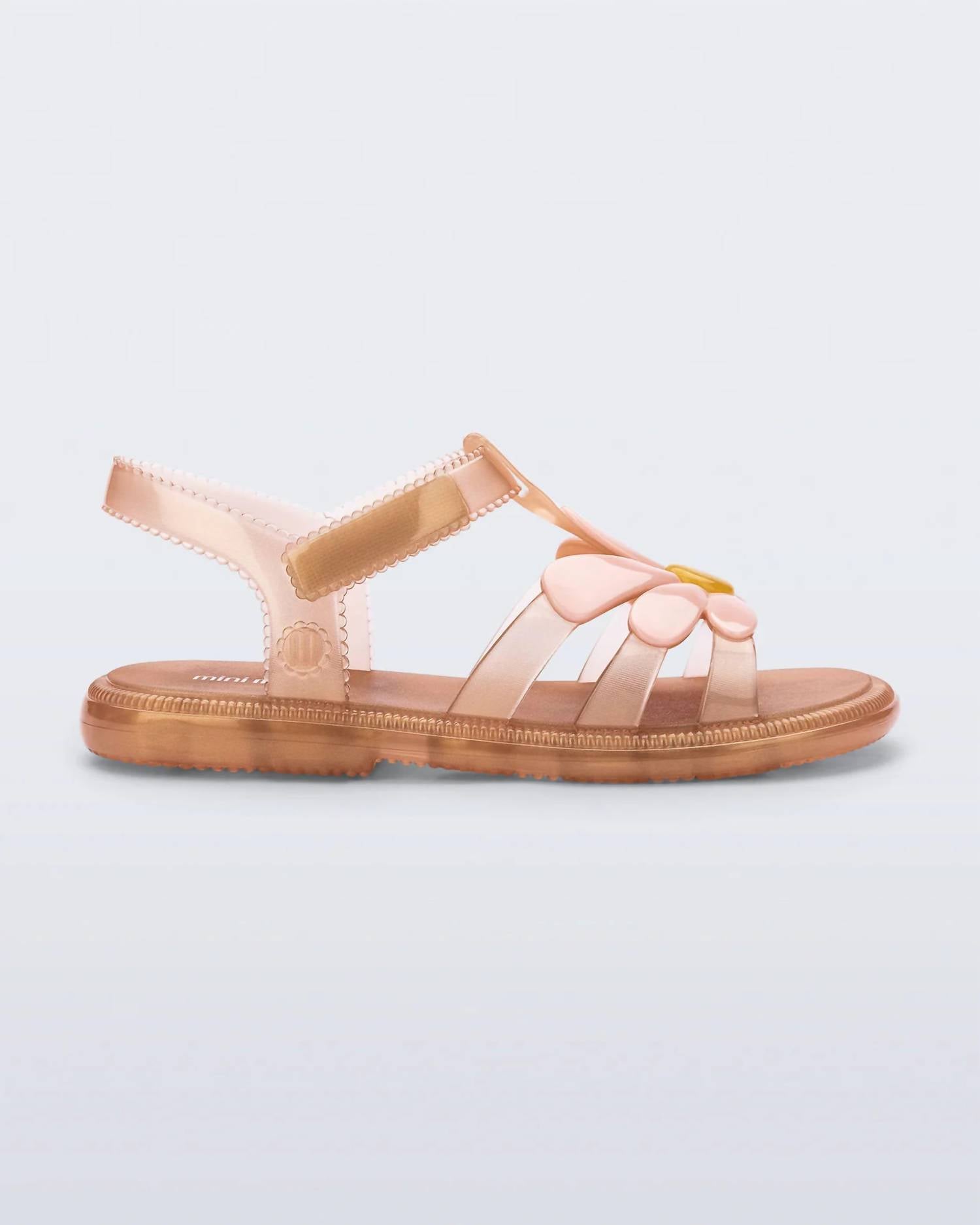 Mini Melissa - Girl's Hip Bloom Pearly Sandals