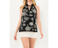 Thml - Sleeveless Flower Embroidered Top