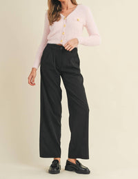 Cloud Ten Fuzzy Knit Crop Cardigan in light pink - women's cardigan - view 7