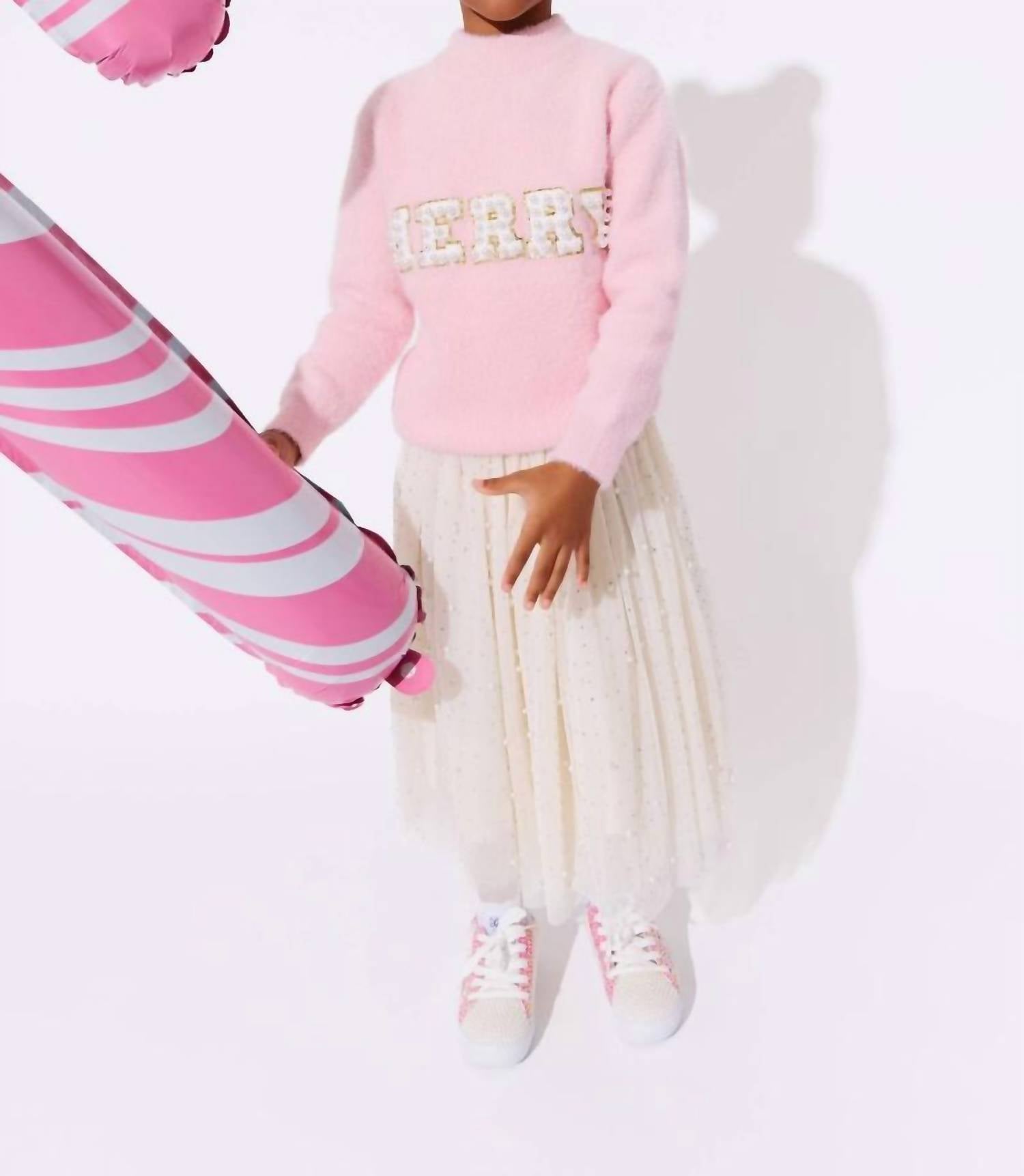 Lola + The Boys - Girl's Merry Pearl Sweatshirt
