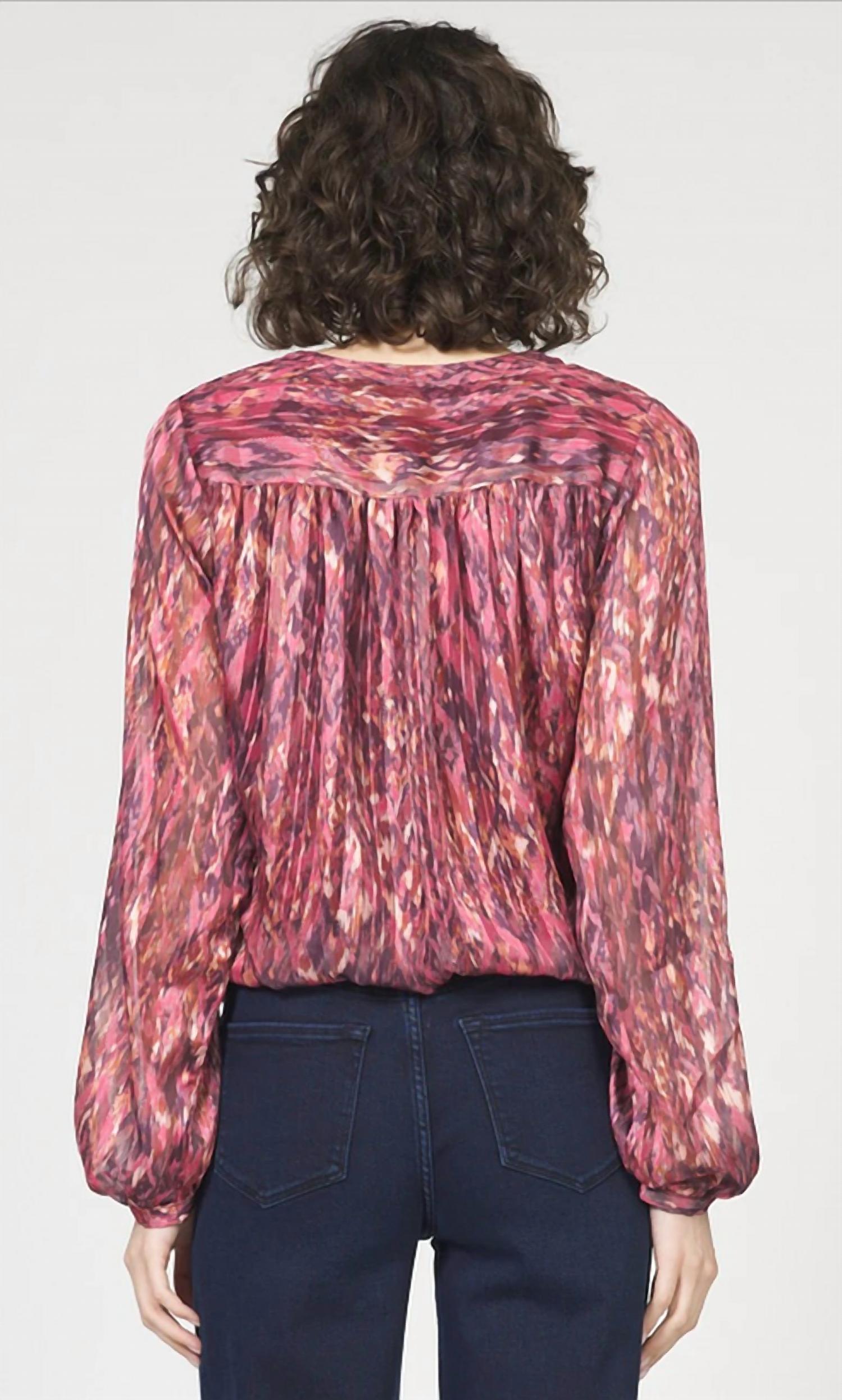 Dear John Denim - Piaf V Neck Balloon Sleeve Top