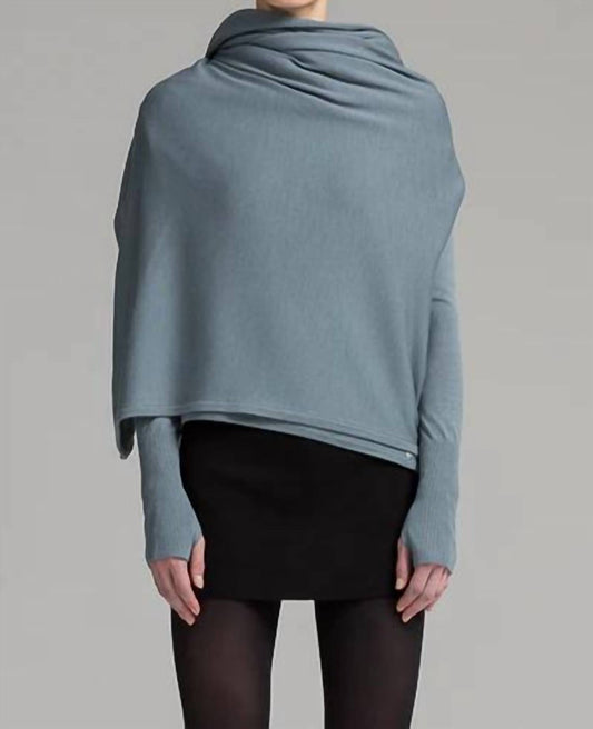 Nfp - Long Sleeve Wrap Snap Tunic Sweater/dress