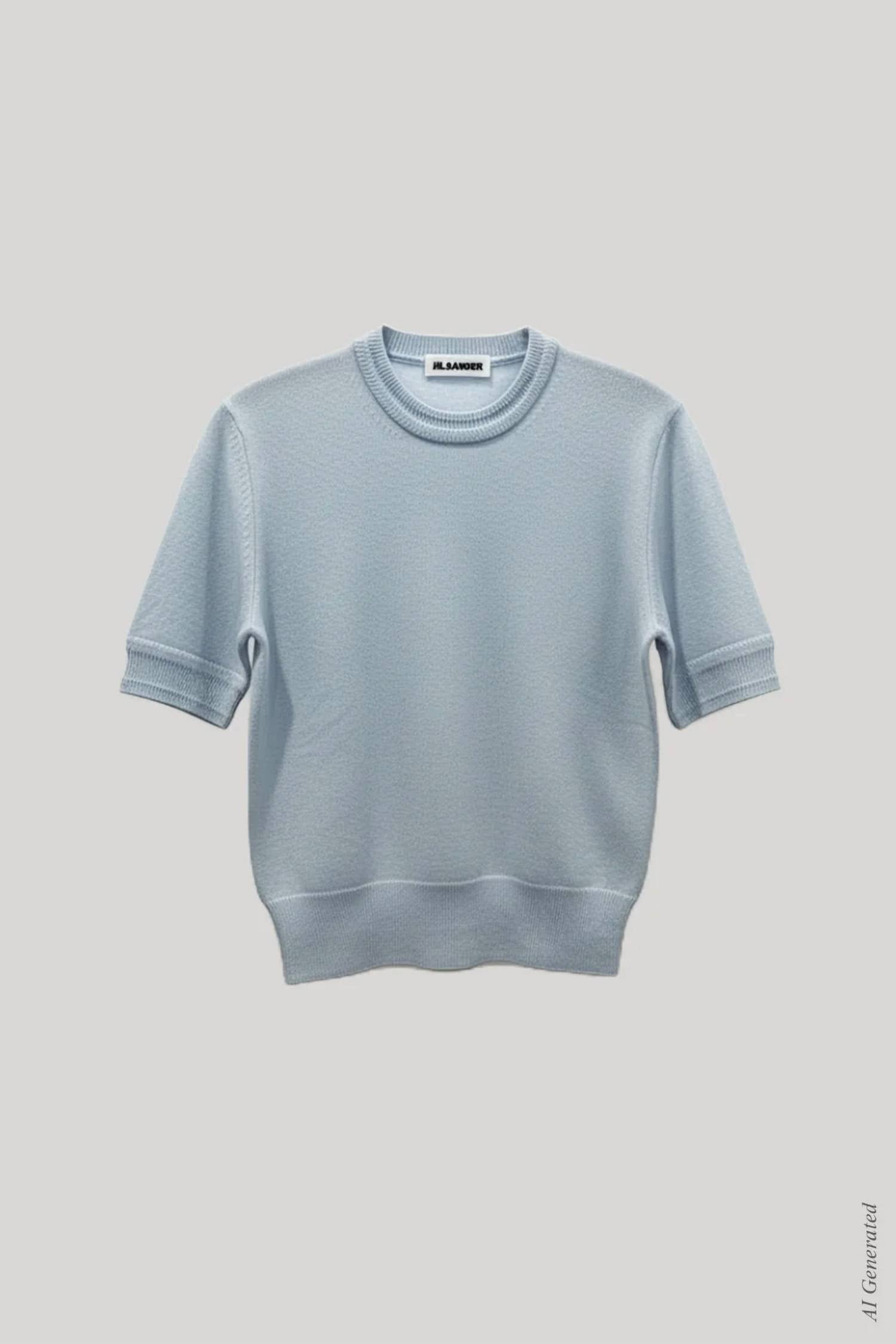 Jil Sander - Women's Wool Crewneck Short Sleeve Jumper
