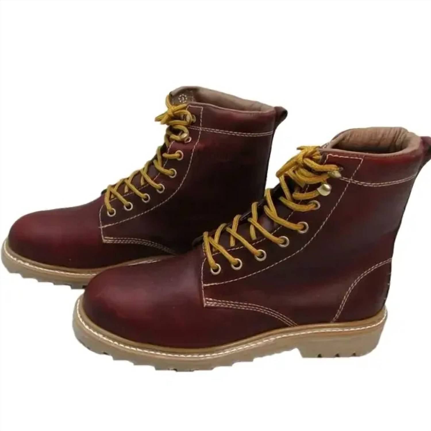 Rega - Men's Lace Up Leather Composite Toe Work Boots