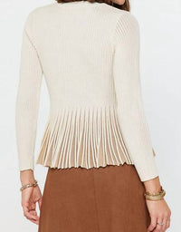Current Air - Shimmer Peplum Sweater