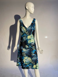 Kevan Hall - Floral V-Neck Slip Dress