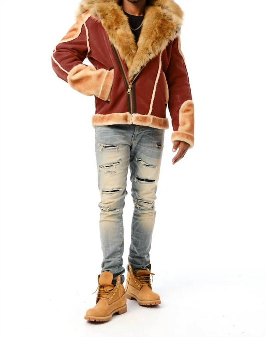 Jordan Craig - MEN'S EL JEFE SHEARLING MOTO JACKET