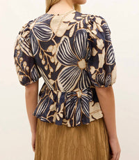 Marie Oliver - Estella Floral Print Peplum Top