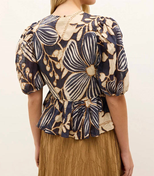 Marie Oliver - Estella Floral Print Peplum Top