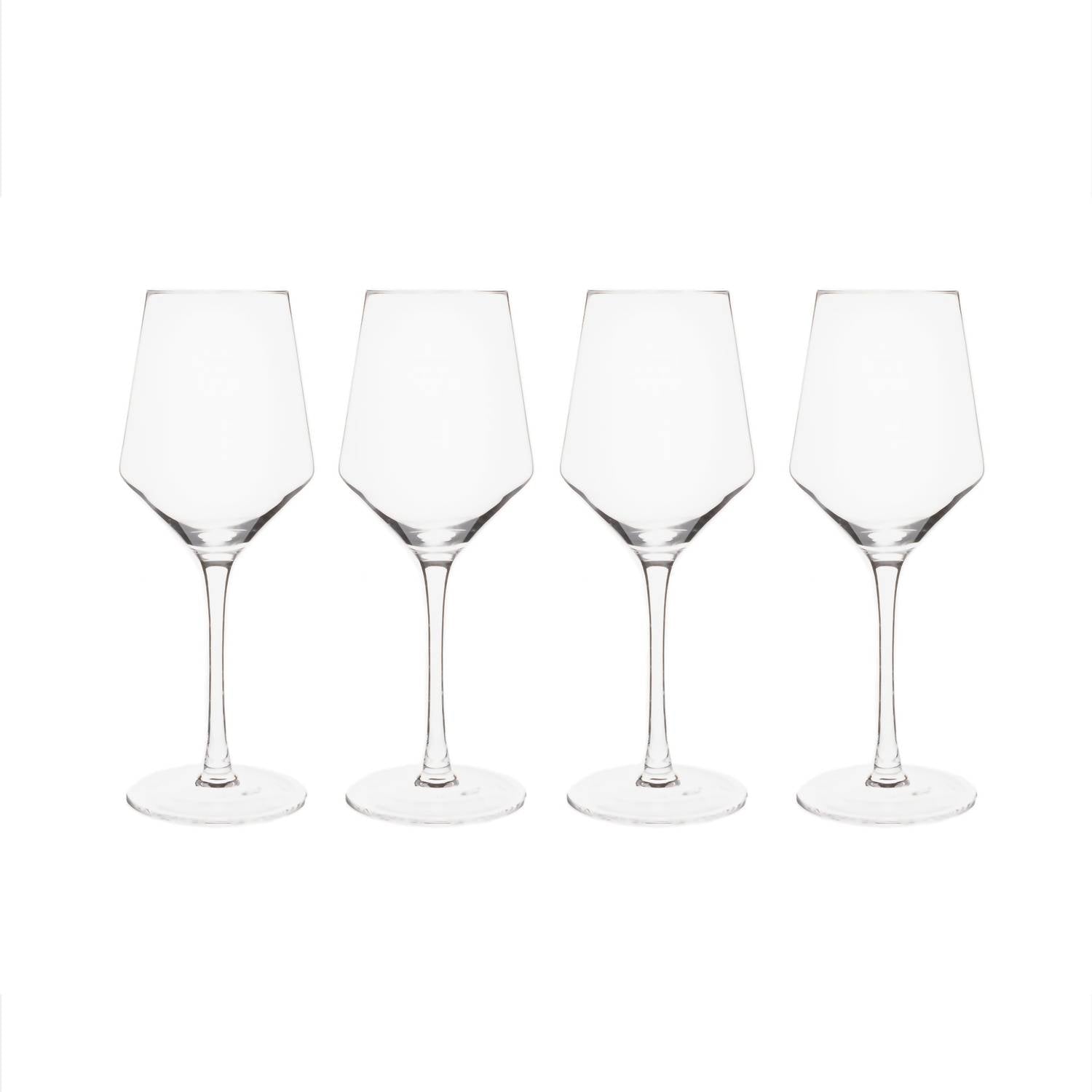 Creative Gifts International - White Wine Glasses - Set of 4
