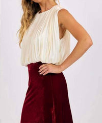 Sage The Label - AMOUR PLEATED BUBBLE TOP