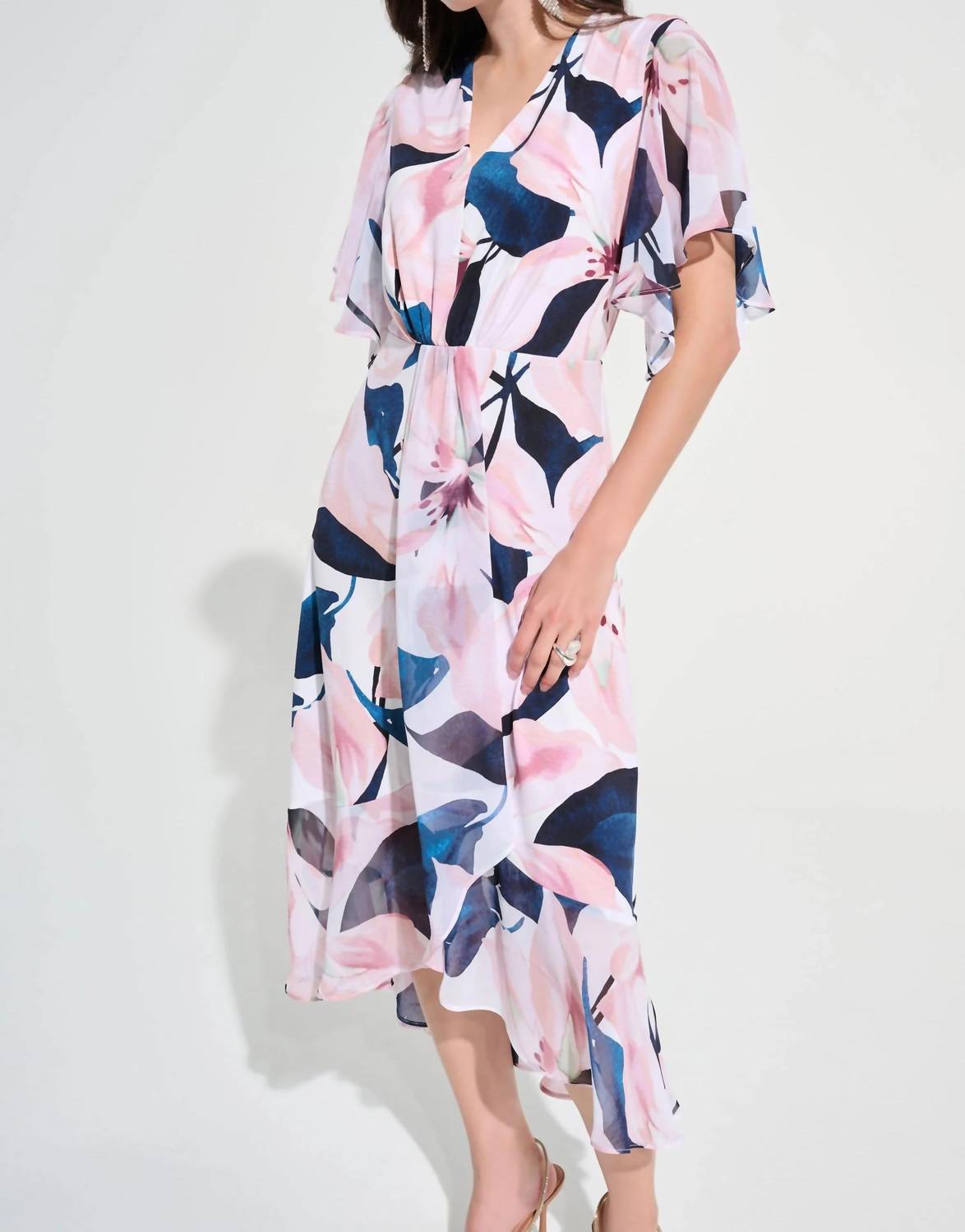 Joseph Ribkoff - Floral Midi Fit And Flare Dress