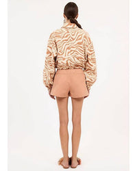 Ulla Johnson Women's Ariele Jacket in gazelle - women's jacket - detail view