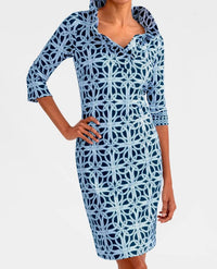 Gretchen Scott - Ruffneck Sleeve Jersey Dress
