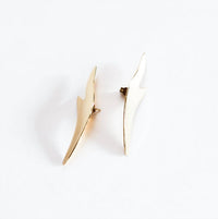 Avenue Chic - Women's Flame Spark Stud Earrings