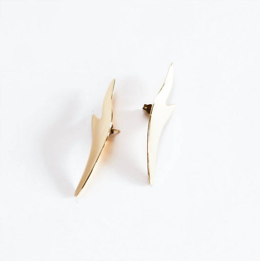 Avenue Chic - Women's Flame Spark Stud Earrings