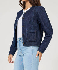 DEAR JOHN DENIM Kit Denim Jacket in naval academy - women's jacket - alternate view