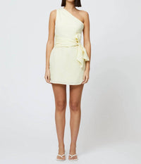 French Connection - Birdie Linen Shoulder Tie Mini Dress