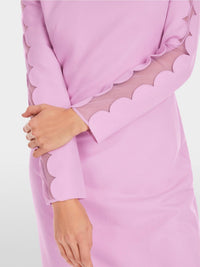 Marc Cain - Transparent Opaque Short Sheath Dress