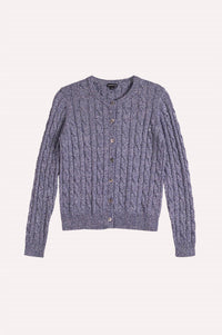 Minnie Rose - Sparkle Cable Cardigan