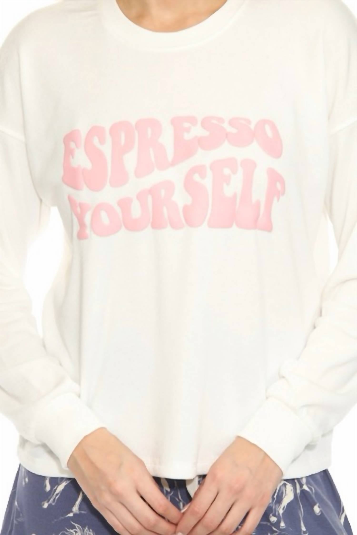 Pj Salvage - Espresso Yourself Flannels Long Sleeve Top