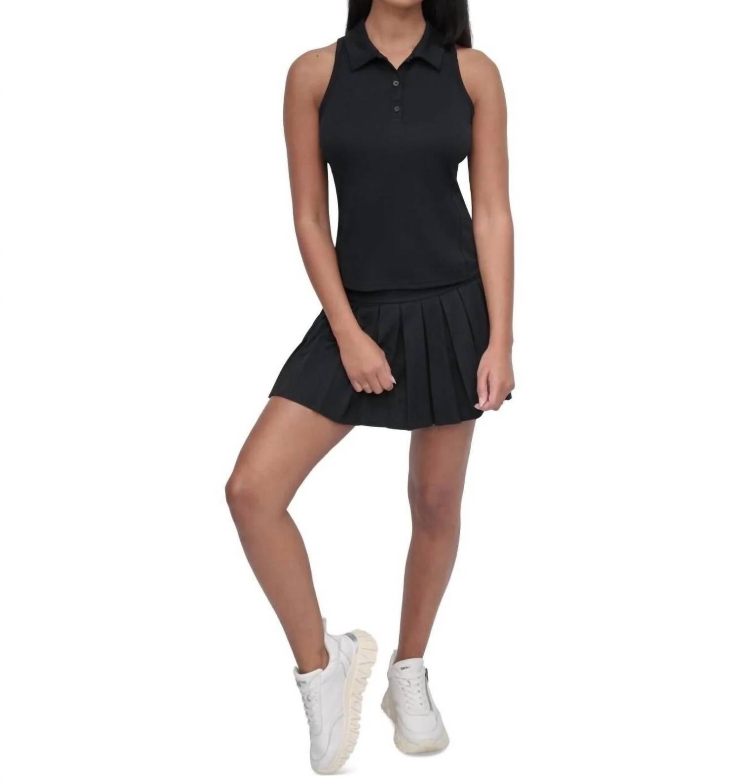 Dkny - Women's Court Racerback Polo Tank Top