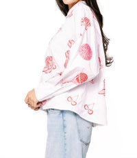 Queen Of Sparkles - Disco Cowgirl Icon Collared Top