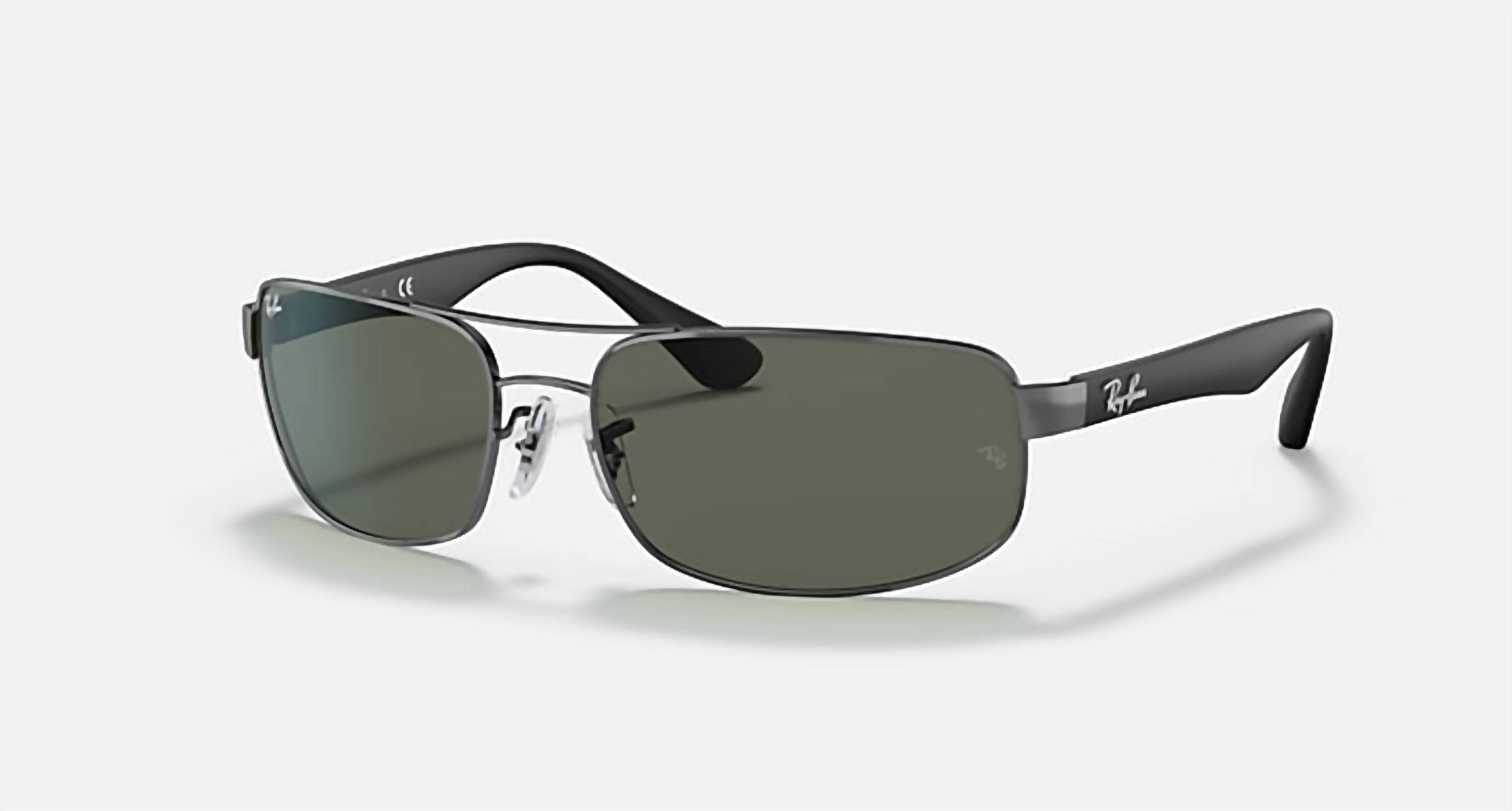 Ray Ban - Men's Full Rim Rectangular Non Polarized Sunglasses 3445 - 004 - 61