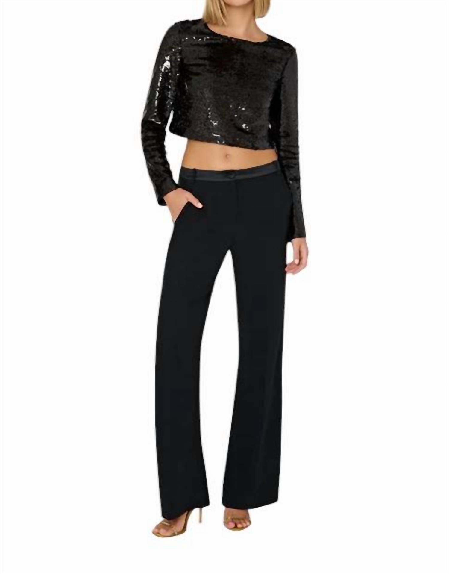 Milly - Shailyn 3D Sequins Rosette Top