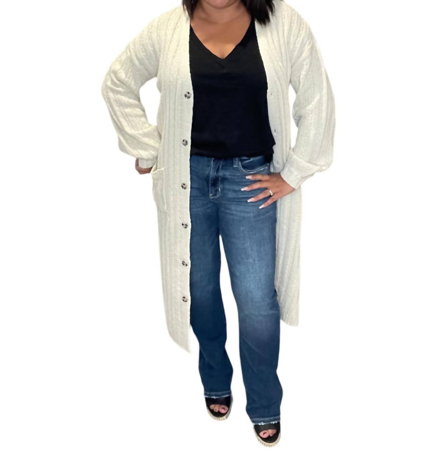 Saltwater Luxe - Button Up Sweater Cardigan