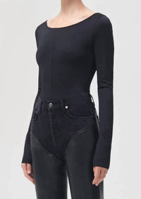 Agolde - Women's Stevie Open Neck Thong Bodysuit