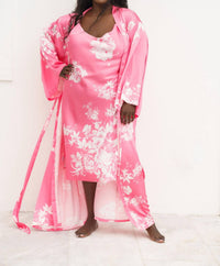 Isayes - Floral Maxi Robe - Plus