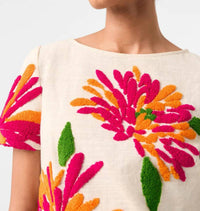 Trina Turk - Siona Embroidered Flower Top
