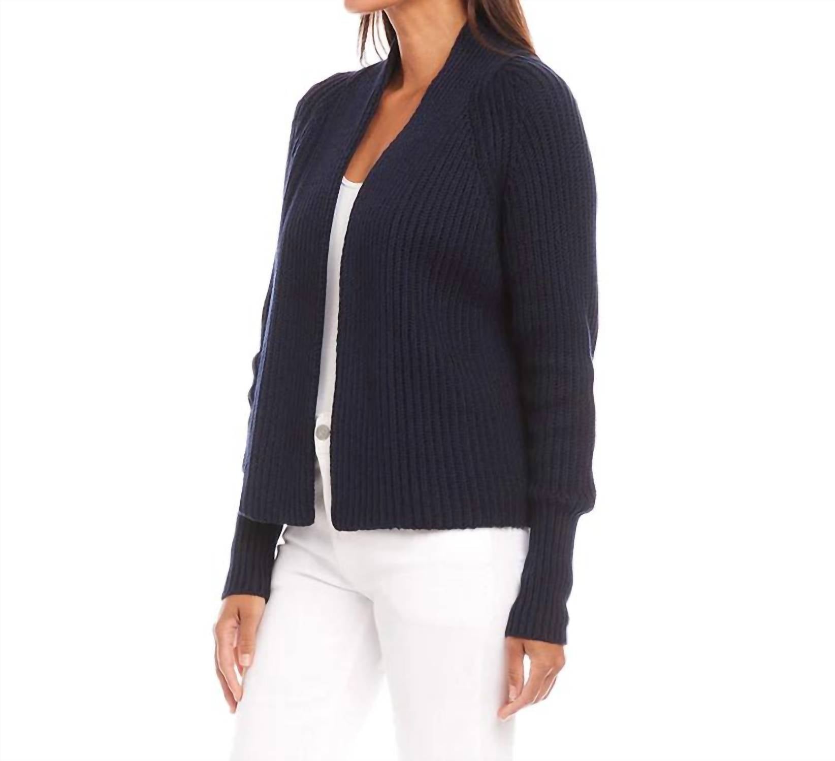 Karen Kane - Cropped Cardigan Sweater
