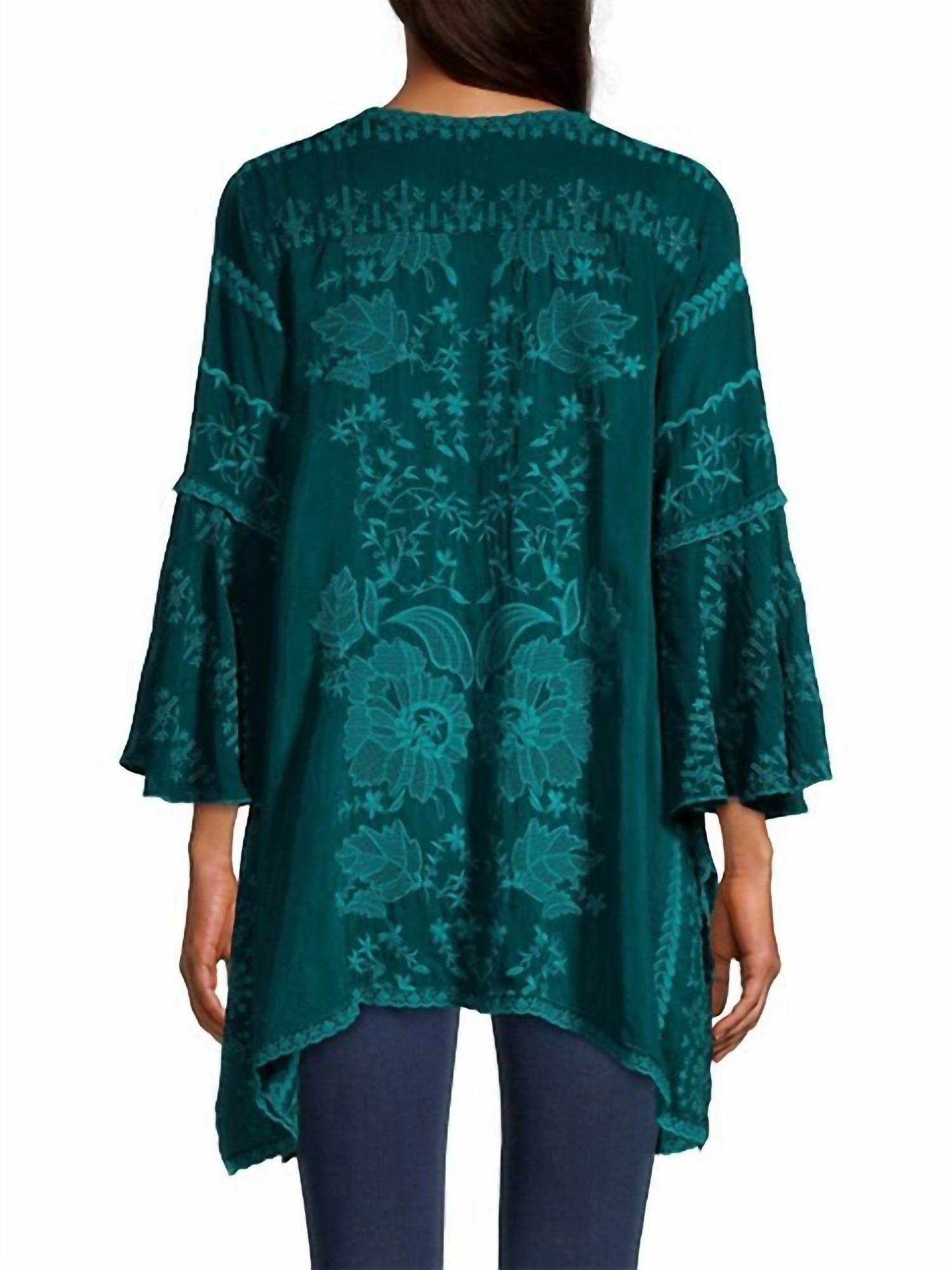 Johnny Was Temperty Loralai Tunic in lakeside - women's shirt - view 4