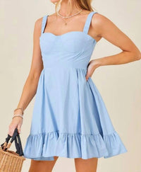 Baby Pink - Tiered Mini Dress