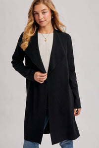 Bluivy - Modern Open Front Longline Cardigan