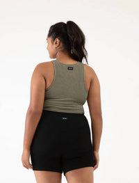 Bloch - Crinkle Washed Racerback Crop Tank Top