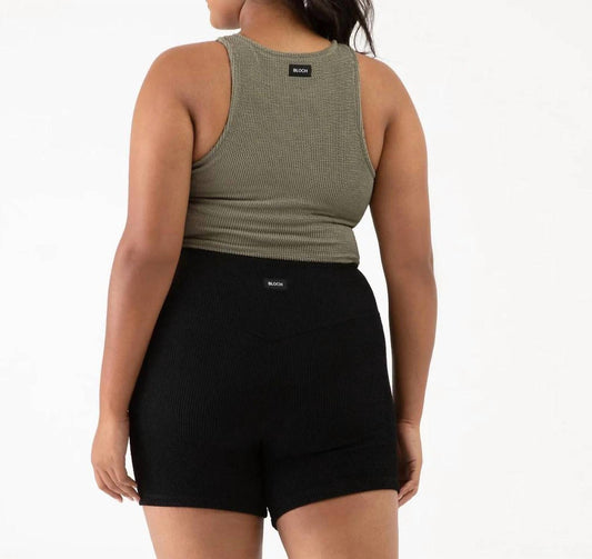 Bloch - Crinkle Washed Racerback Crop Tank Top