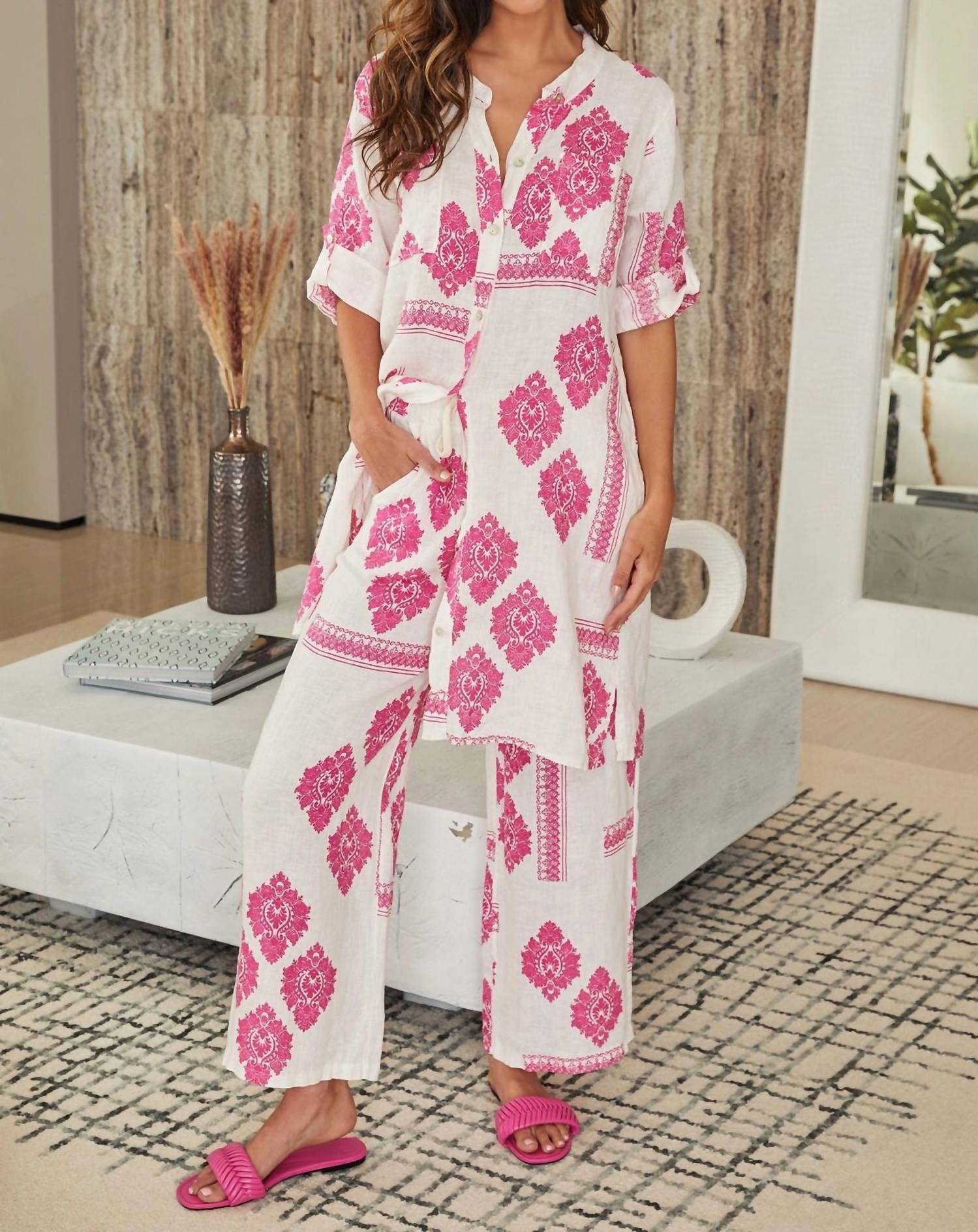 Milio Milano - Linen Damask Pants